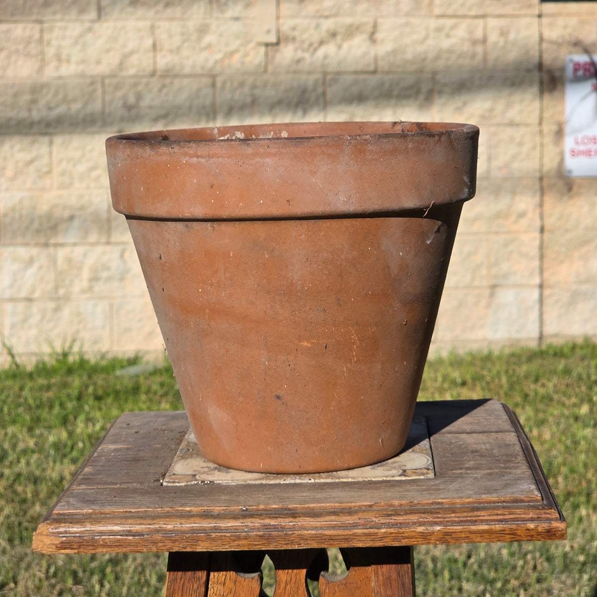 Vintage Italian Terracotta Planter Pot Classic Clay Garden Flower Italy 8.5x7.5