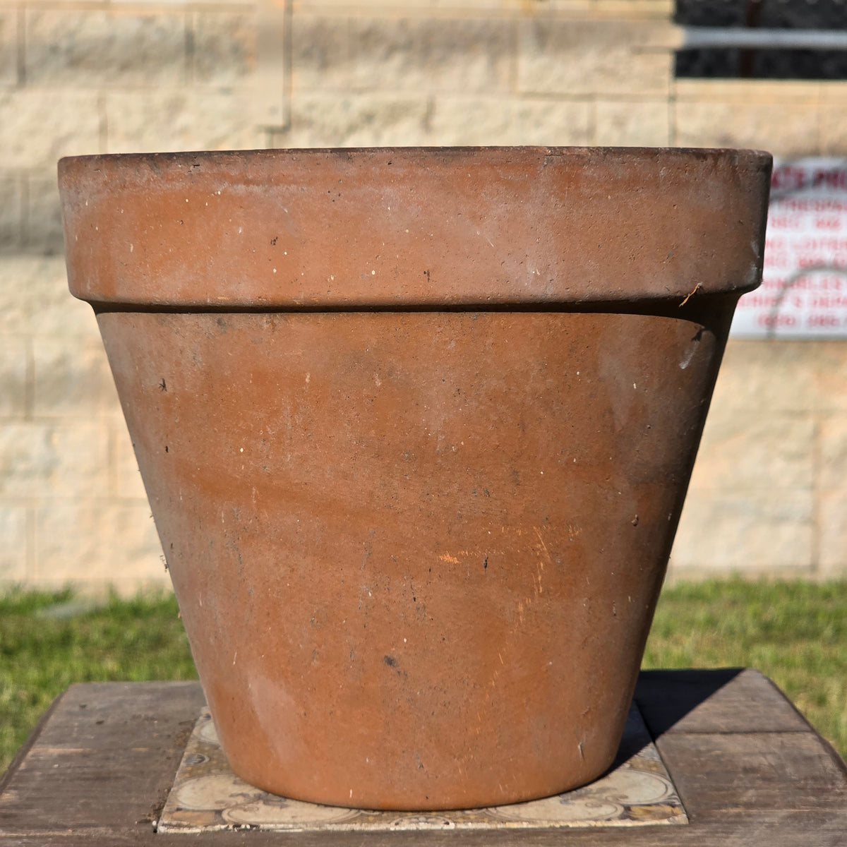 Vintage Italian Terracotta Planter Pot Classic Clay Garden Flower Italy 8.5x7.5