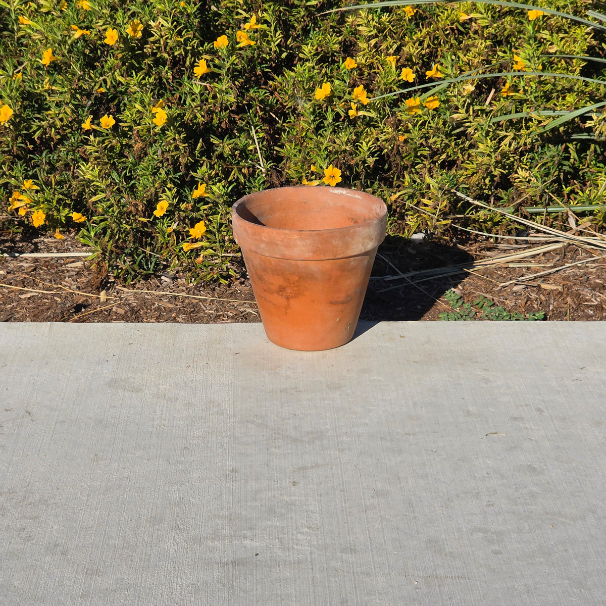 Vintage Italian Terracotta Planter Pot Classic Clay Garden Flower Italy 8.5x7.5