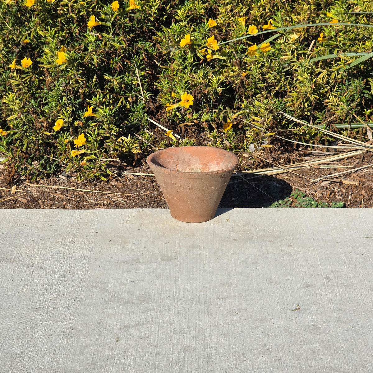 Antique French Terracotta Pine Resin Collecting Pot Clay Sap Planter Bowl Rustic