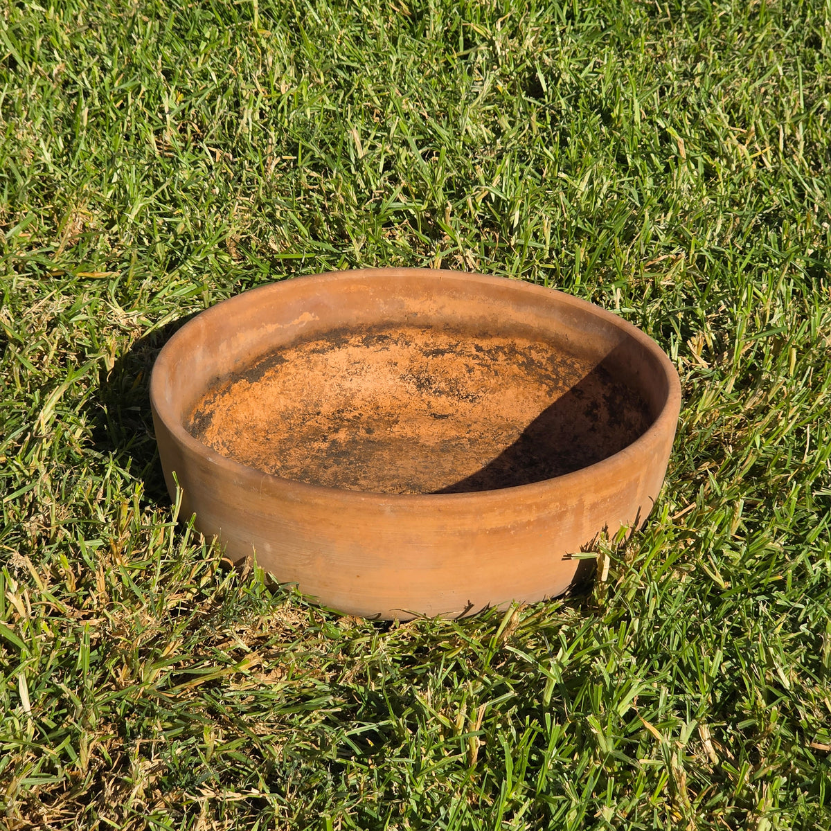 Vintage PMDI Terracotta Bowl Planter Pottery Mfg Mexico Succulent Bonsai 14"