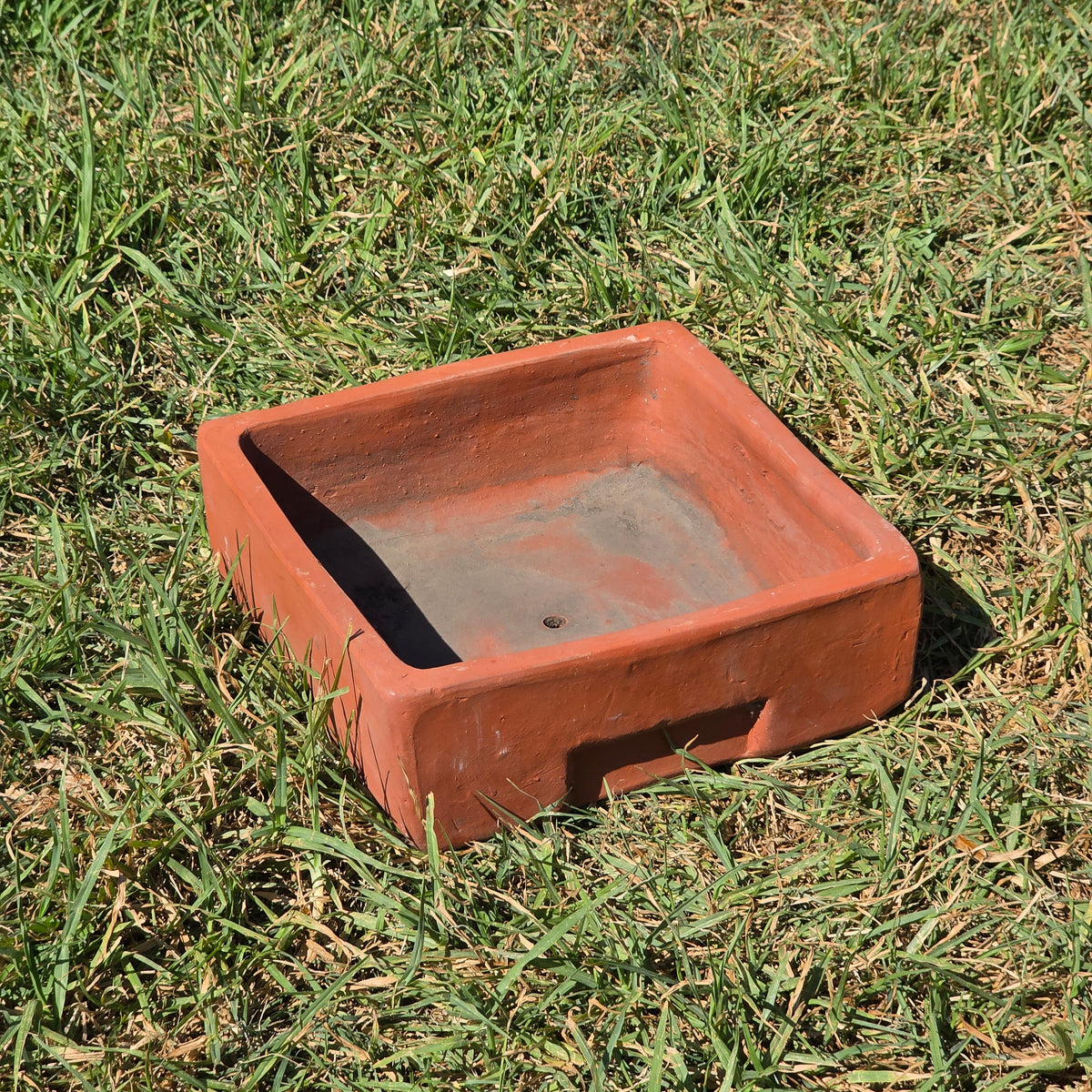 Vintage Toscana Terracotta Bonsai Planter Pot Square Succulent Cachepot