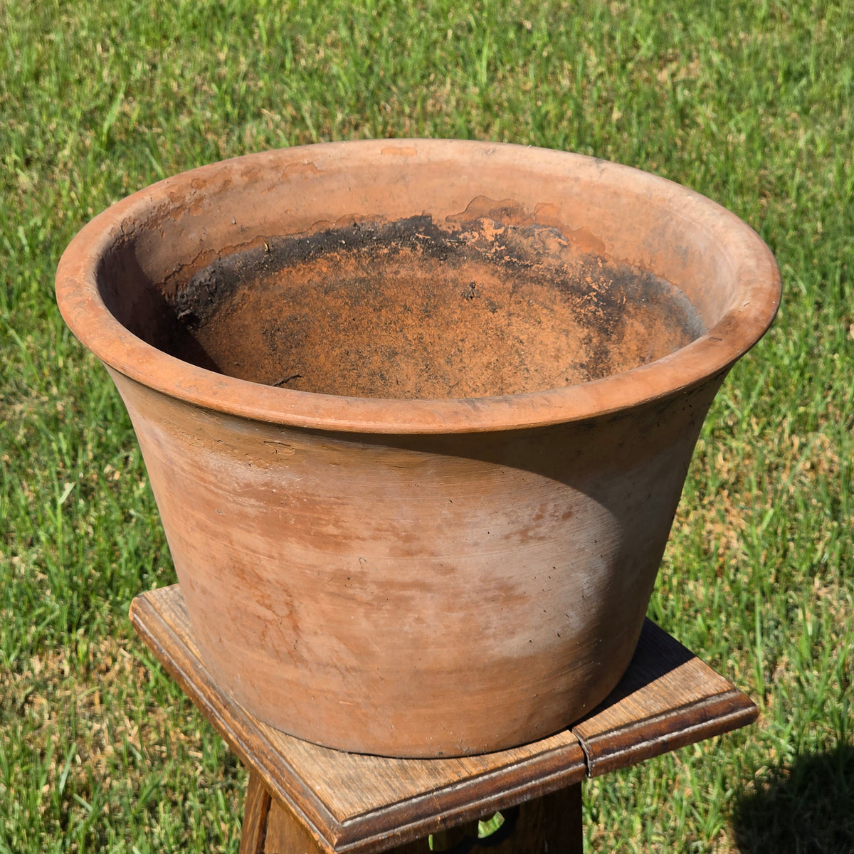 Vintage Terracotta Planter Large Italian Azalea Pot Rustic Clay Flower Bowl 15"