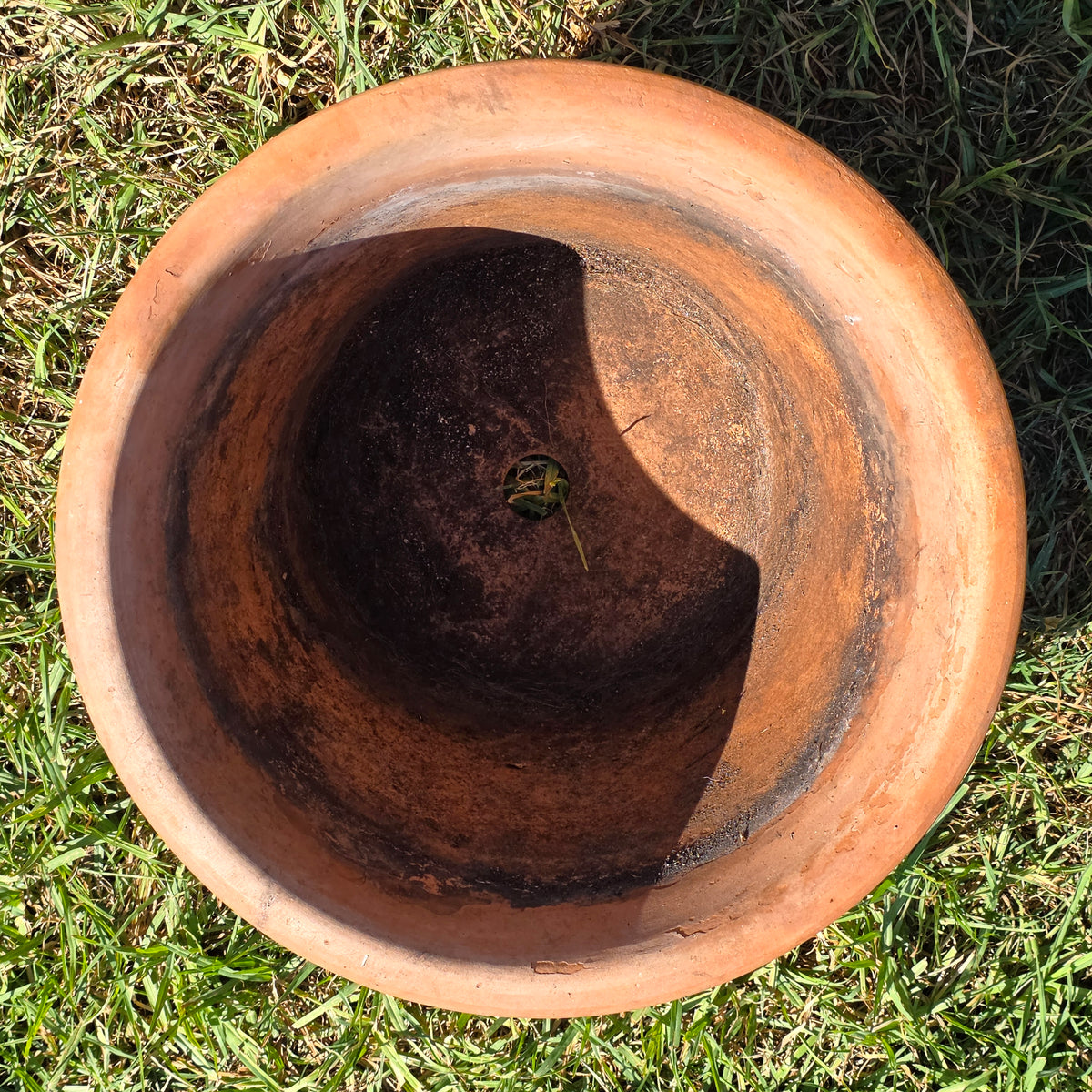 Vintage Terracotta Planter Large Italian Azalea Pot Rustic Clay Flower Bowl 15"