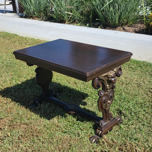 Universal Pictures Prop Antique French Renaissance Cherub Trestle Side Table