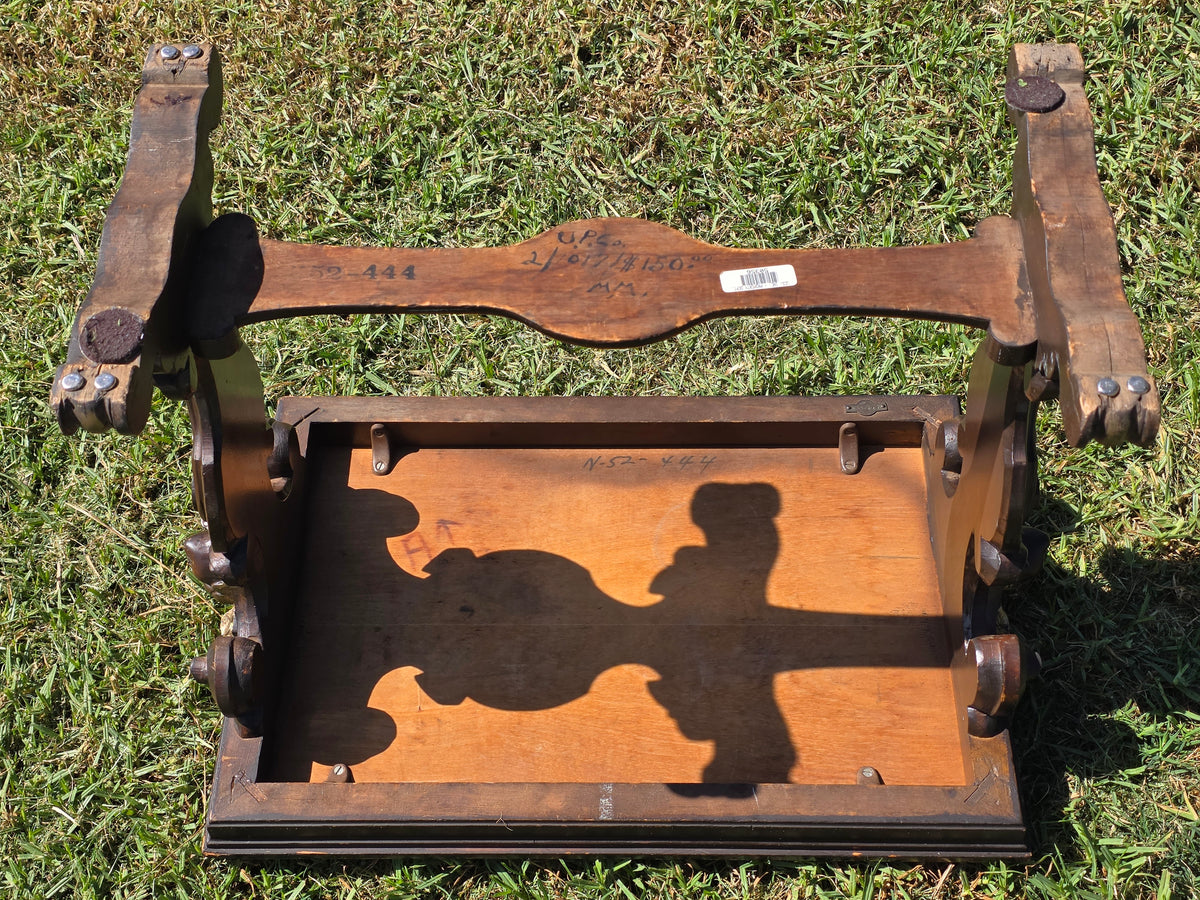 Universal Pictures Prop Antique French Renaissance Cherub Trestle Side Table