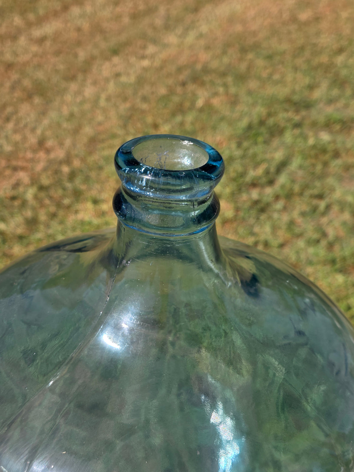Vintage Arrowhead Puritas 5 Gallon Glass Water Bottle Carboy Wood Crate 1975