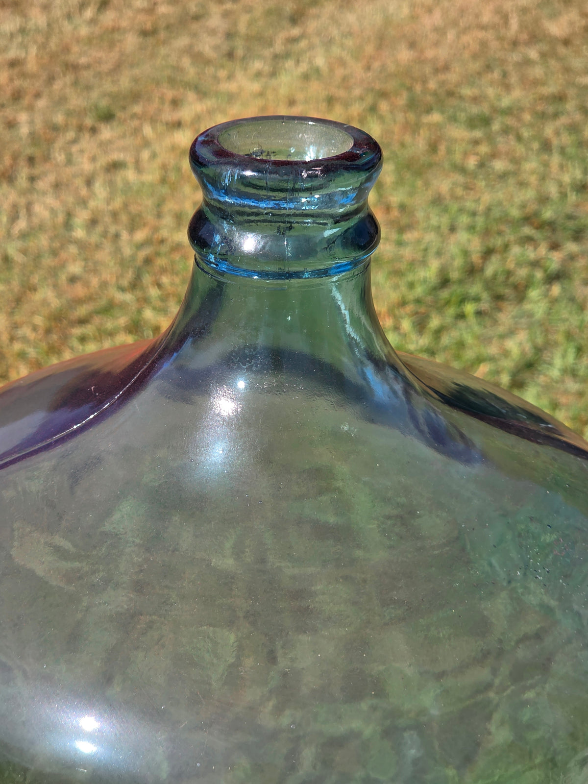 Vintage Arrowhead Puritas 5 Gallon Glass Water Bottle Carboy Wood Crate 1976