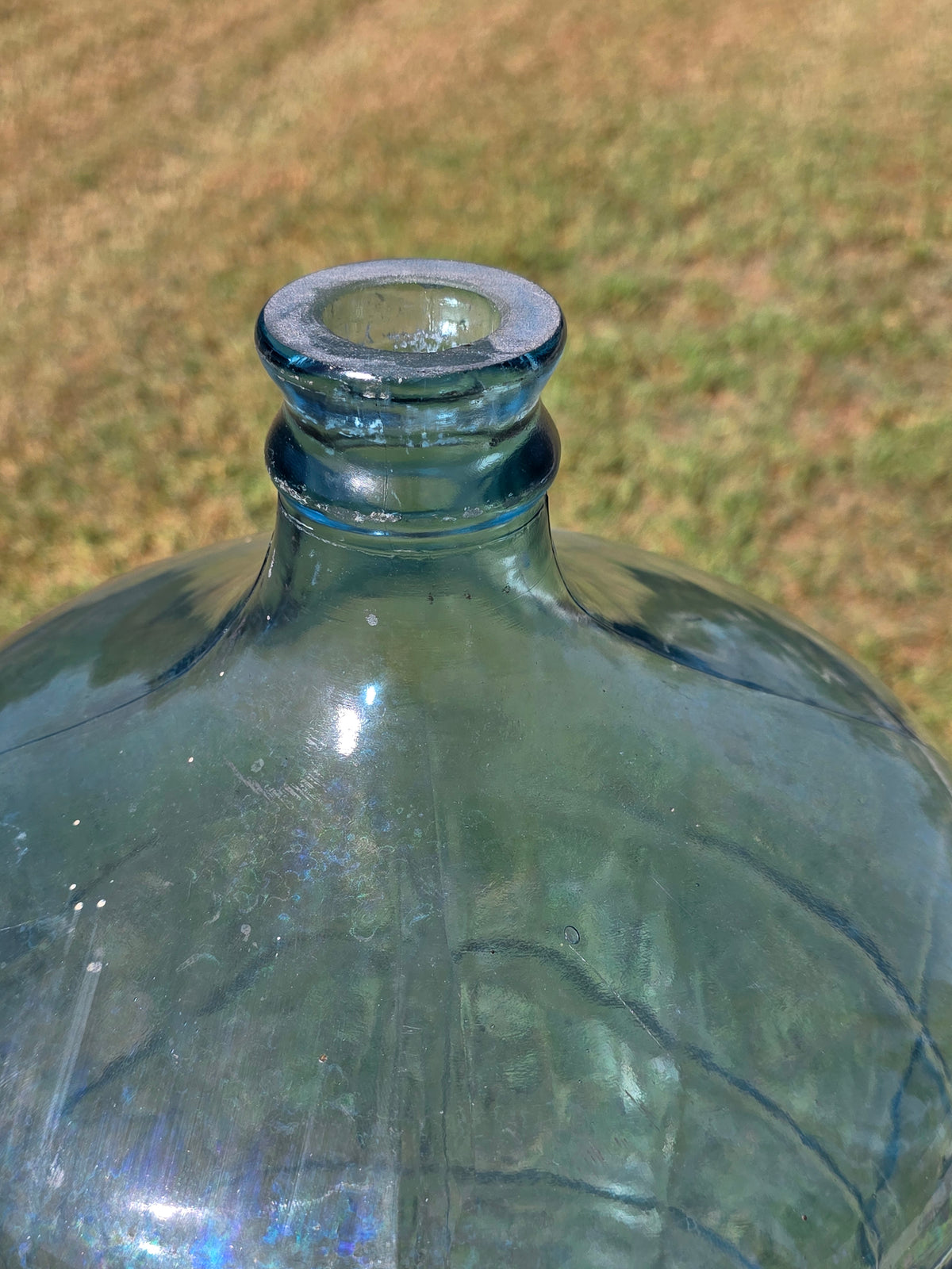 Vintage 1971 Sparklettes Blue Glass Carboy 5 Gallon Water Bottle Jug Los Angeles