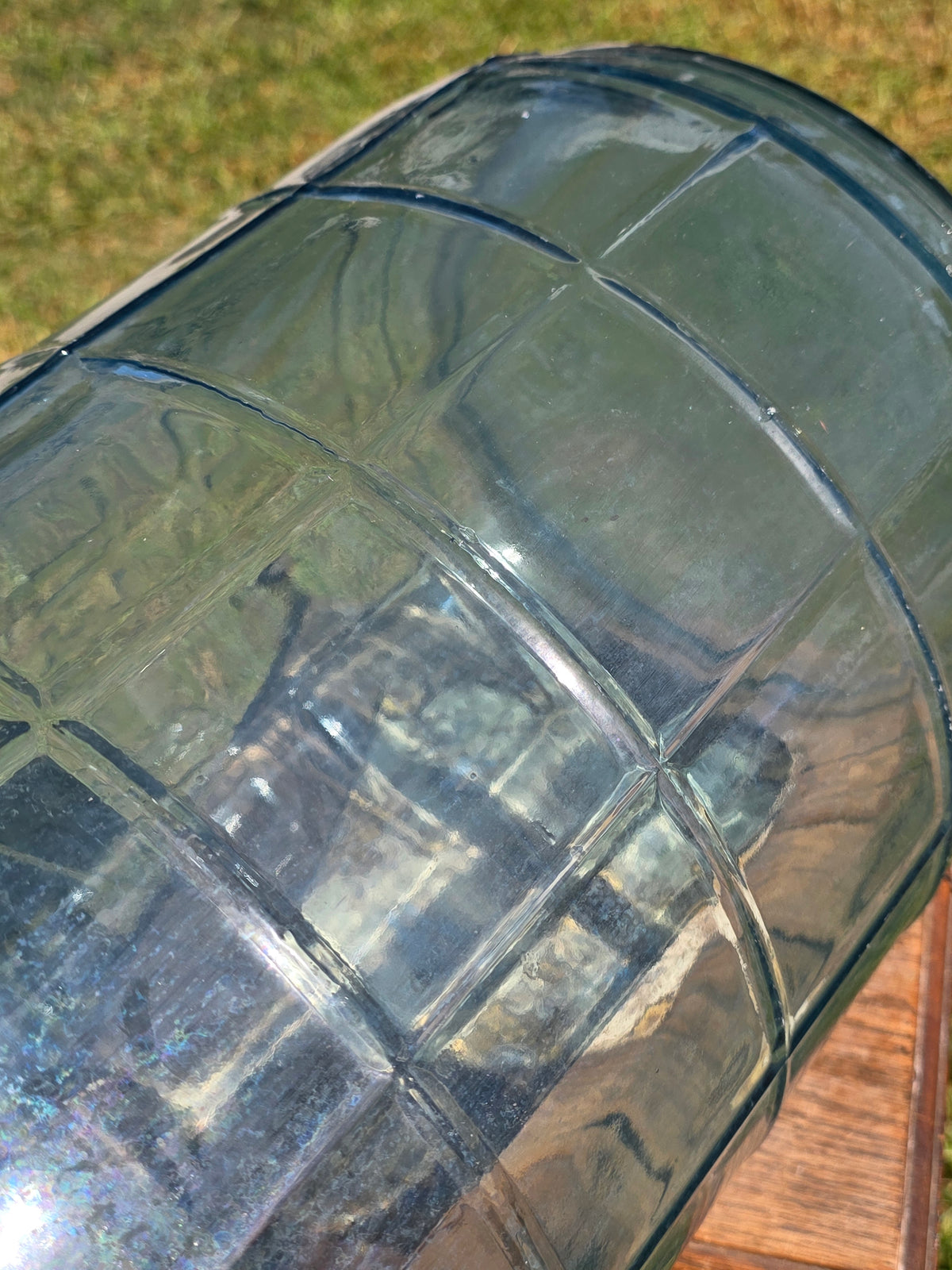 Vintage 1971 Sparklettes Blue Glass Carboy 5 Gallon Water Bottle Jug Los Angeles