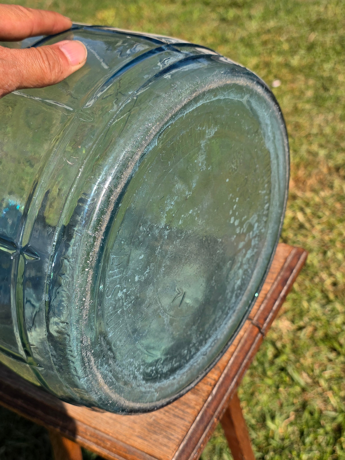 Vintage 1971 Sparklettes Blue Glass Carboy 5 Gallon Water Bottle Jug Los Angeles