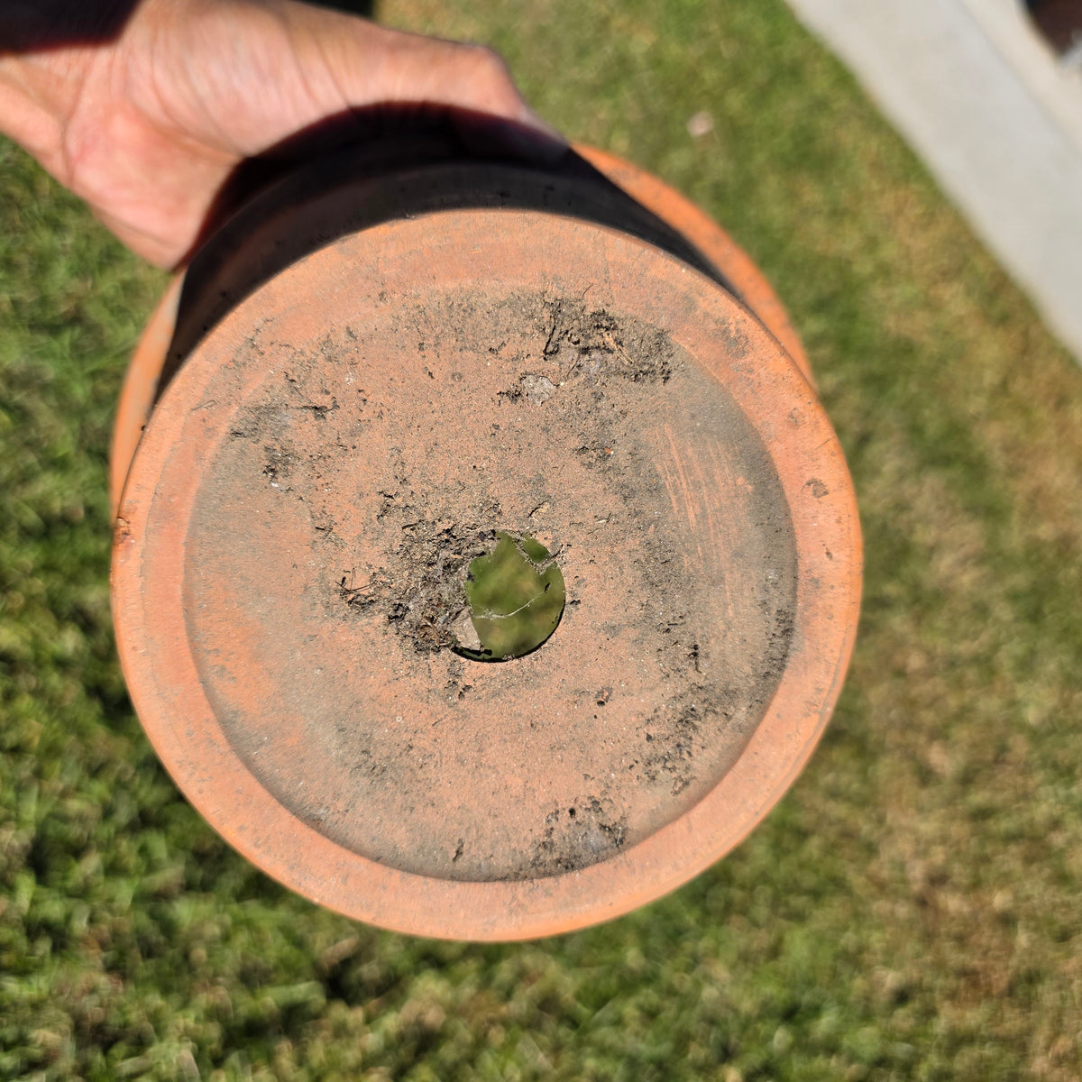 Pair of 2 Vintage ITERRA Terracotta Planter 8" Italian Clay Pots (Made in Italy)