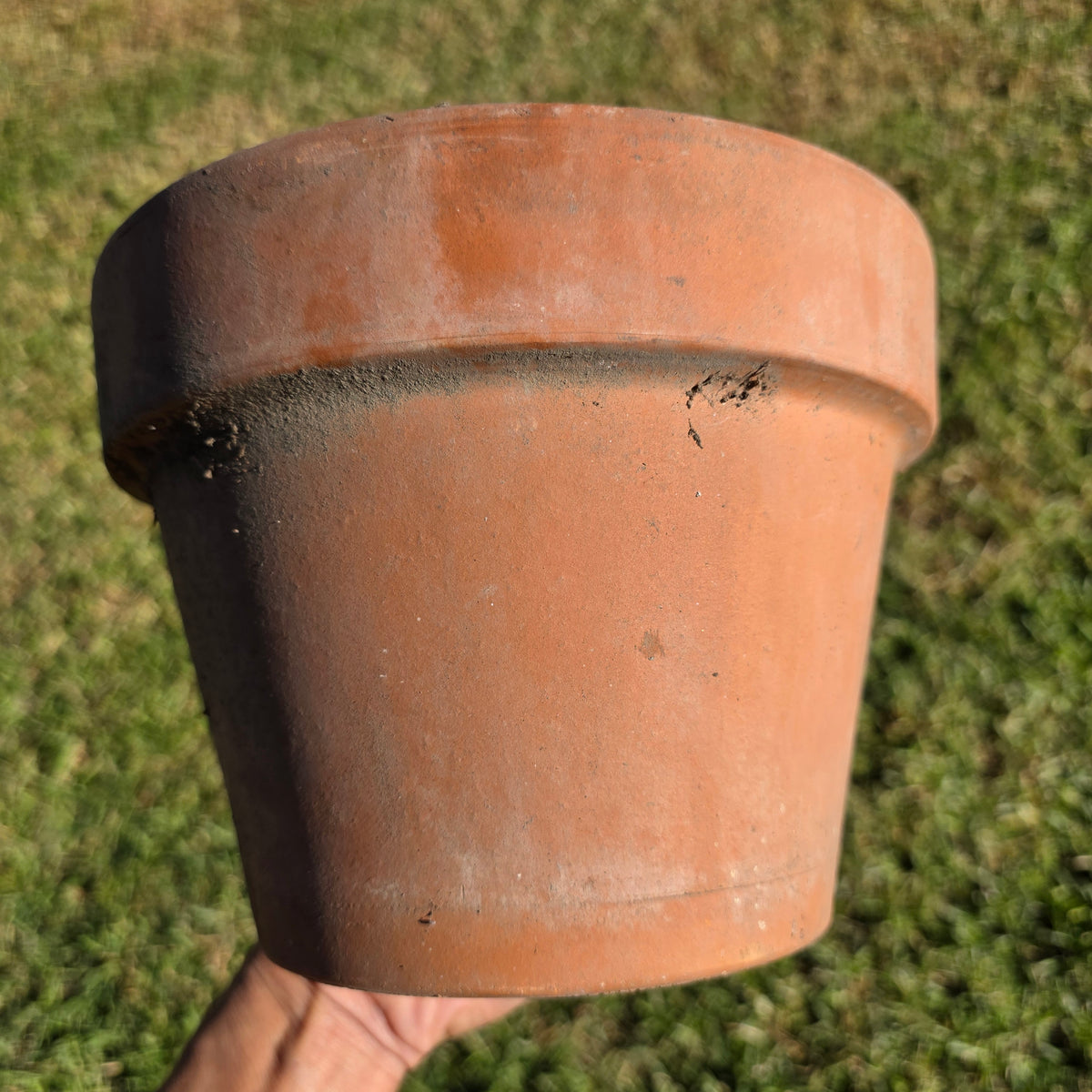 Pair of 2 Vintage ITERRA Terracotta Planter 8" Italian Clay Pots (Made in Italy)