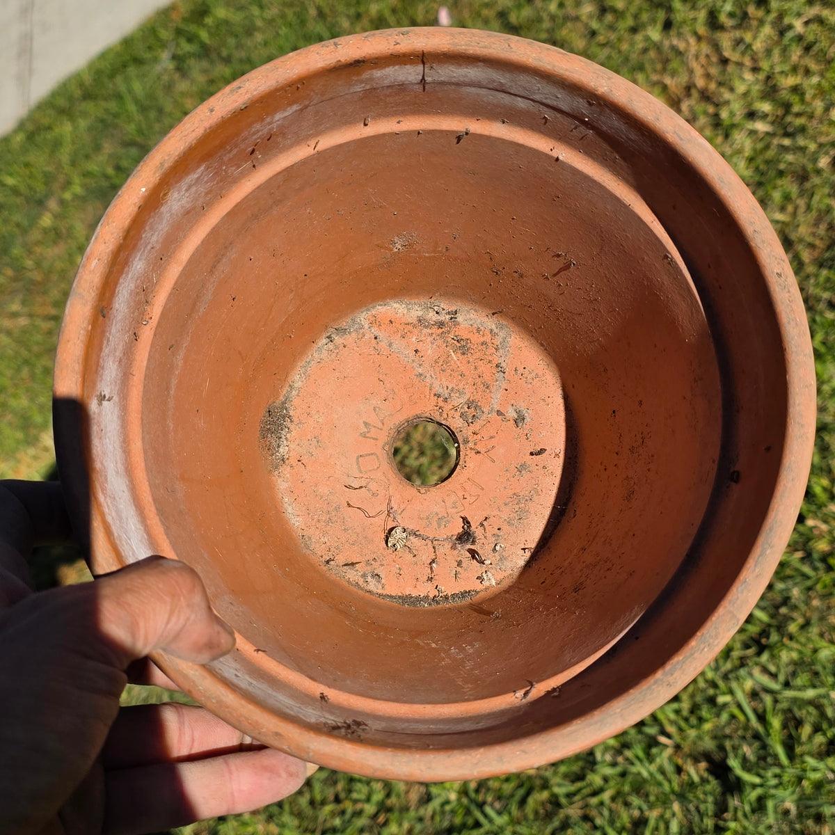 Pair of 2 Vintage ITERRA Terracotta Planter 8" Italian Clay Pots (Made in Italy)