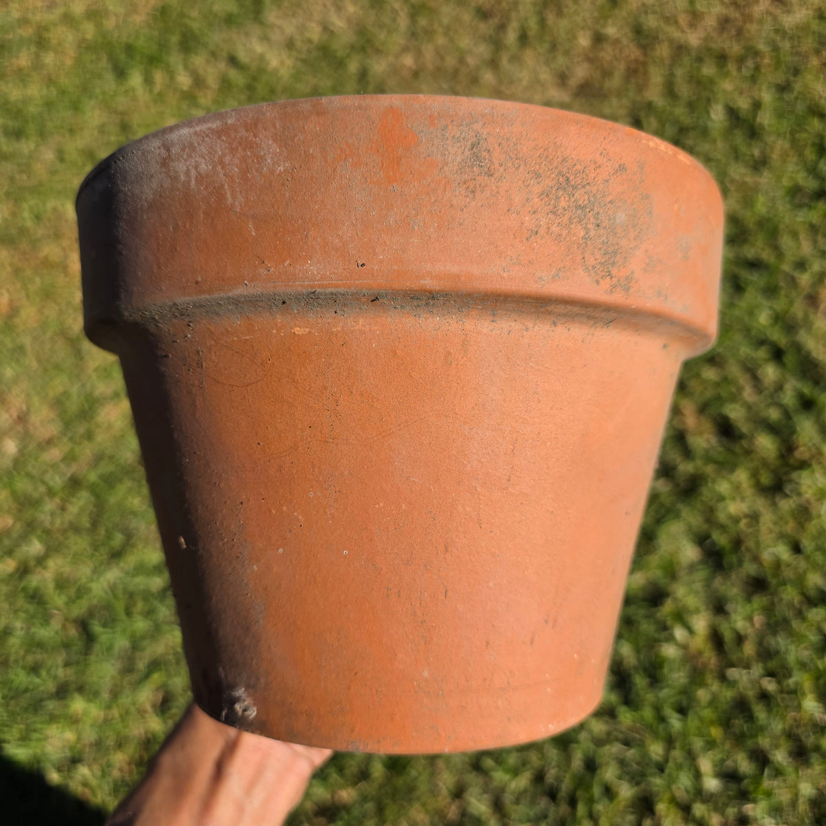 Pair of 2 Vintage ITERRA Terracotta Planter 8" Italian Clay Pots (Made in Italy)