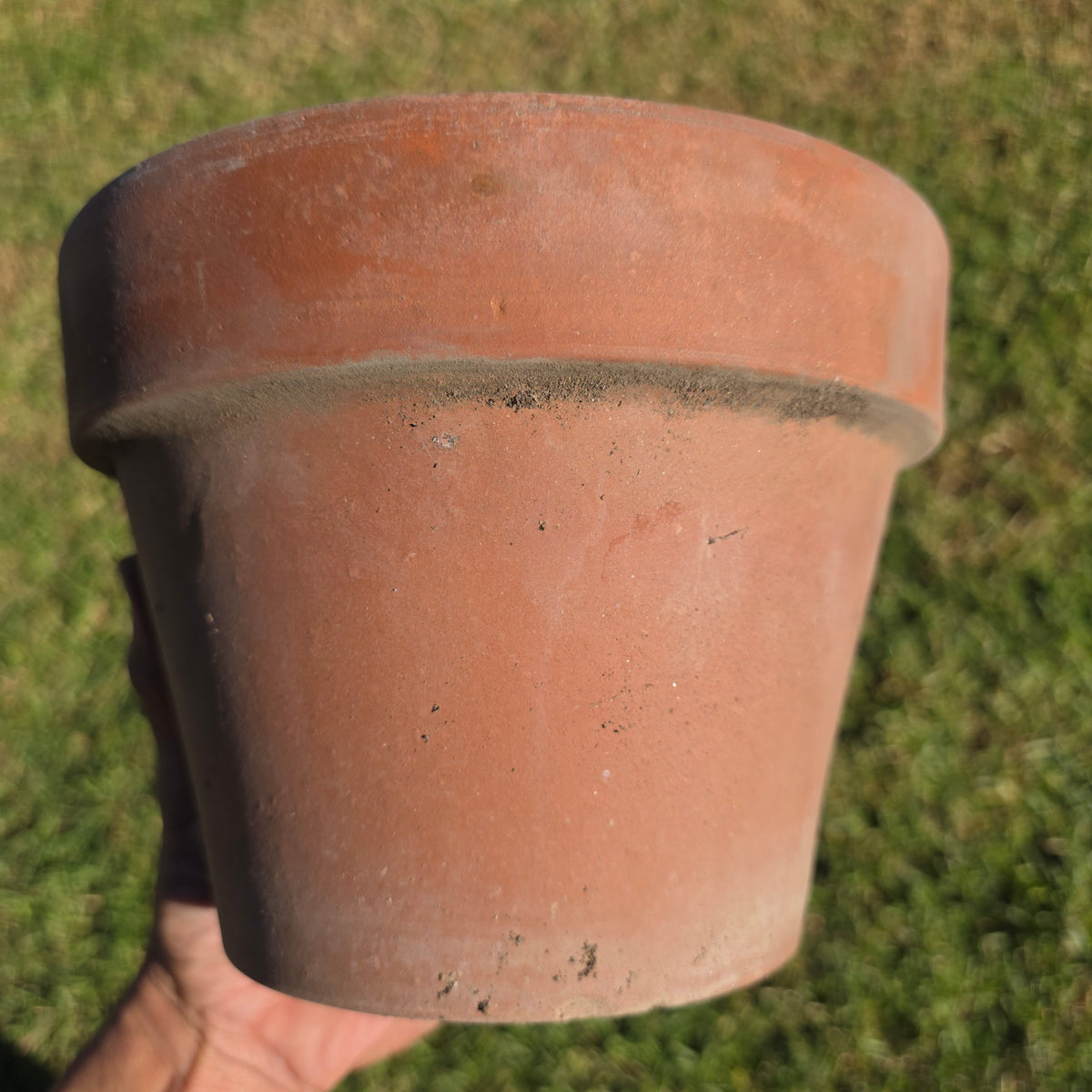 Pair of 2 Vintage ITERRA Terracotta Planter 8" Italian Clay Pots (Made in Italy)