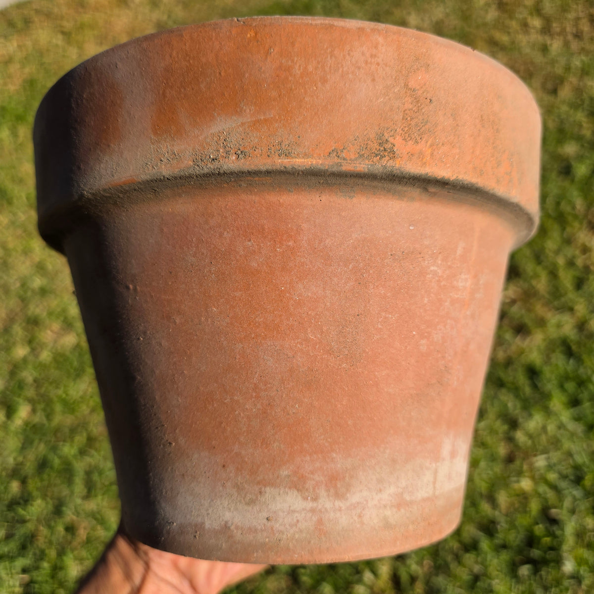 Pair of 2 Vintage ITERRA Terracotta Planter 8" Italian Clay Pots (Made in Italy)