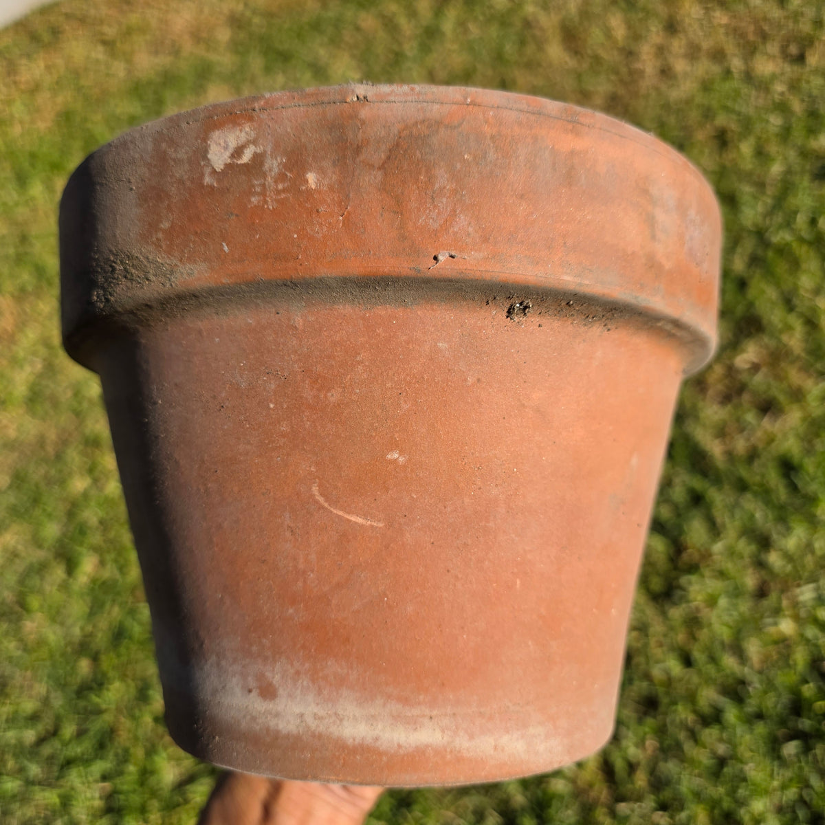 Pair of 2 Vintage ITERRA Terracotta Planter 8" Italian Clay Pots (Made in Italy)