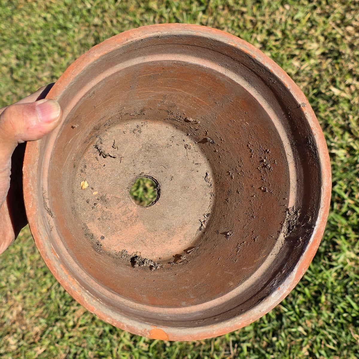 Pair of 2 Vintage ITERRA Terracotta Planter 8" Italian Clay Pots (Made in Italy)