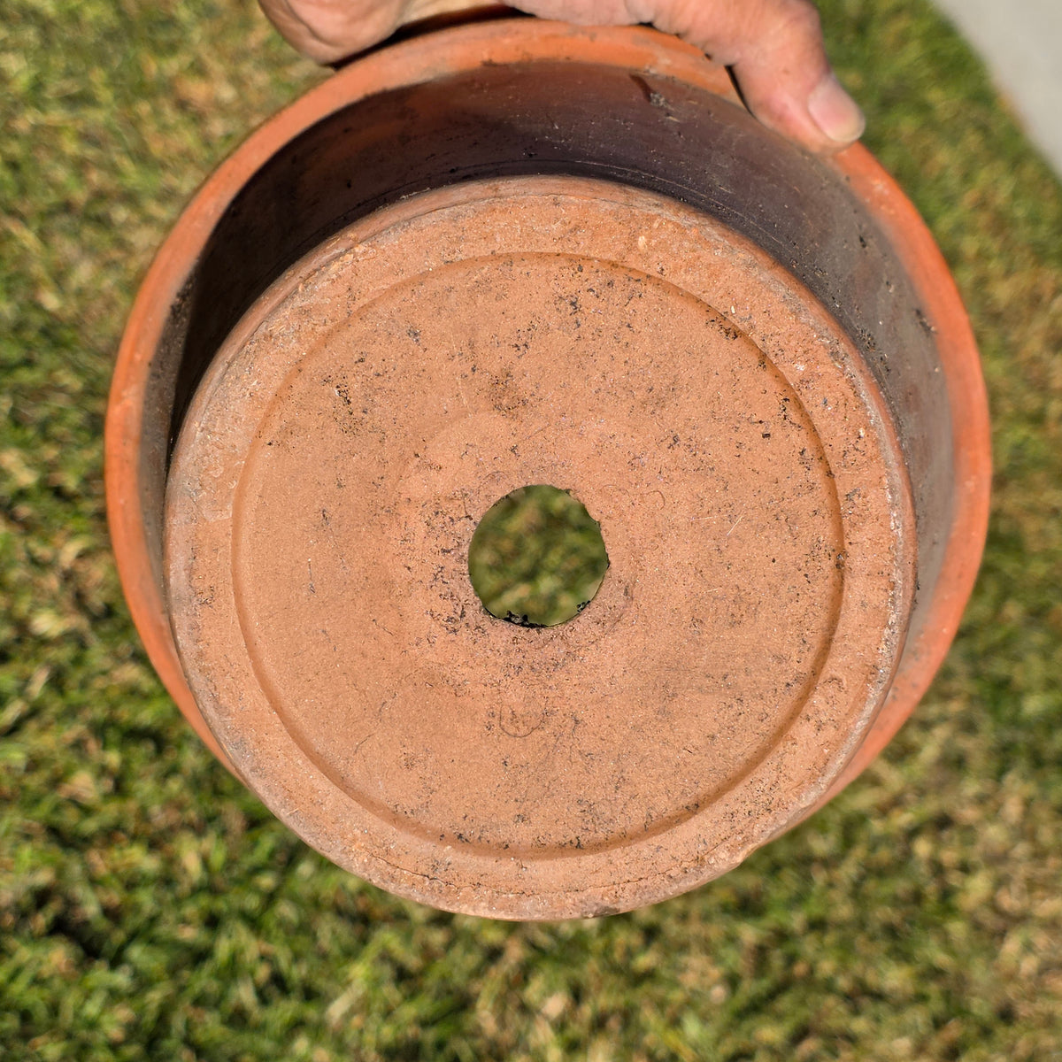 Pair of 2 Vintage ITERRA Terracotta Planter 8" Italian Clay Pots (Made in Italy)