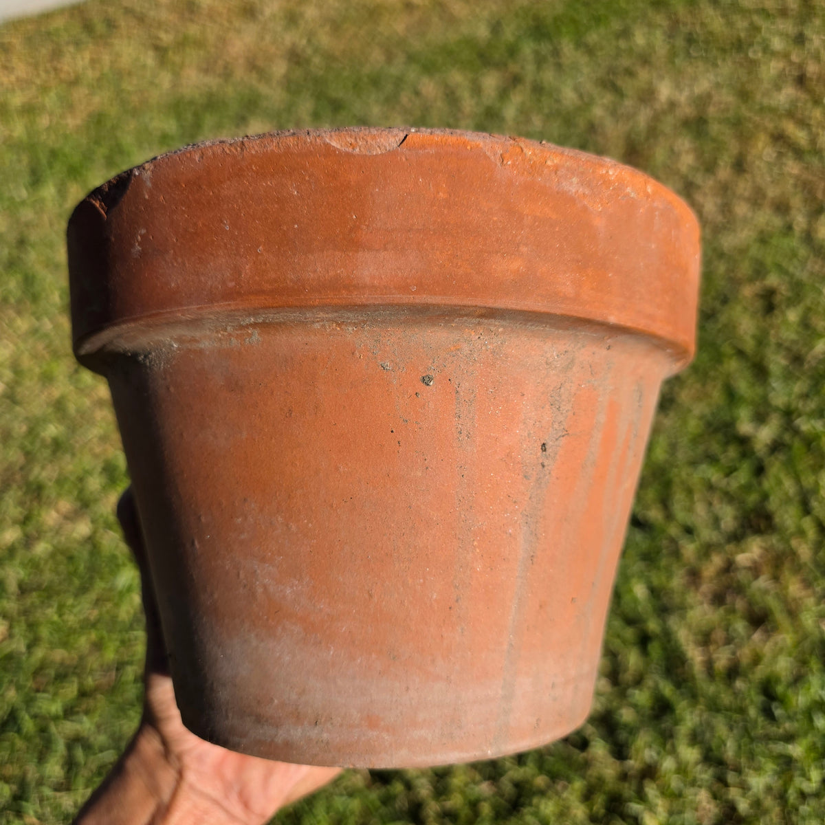 Pair of 2 Vintage ITERRA Terracotta Planter 8" Italian Clay Pots (Made in Italy)