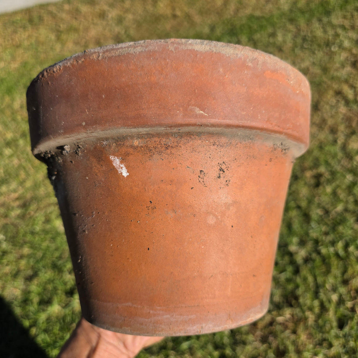 Pair of 2 Vintage ITERRA Terracotta Planter 8" Italian Clay Pots (Made in Italy)