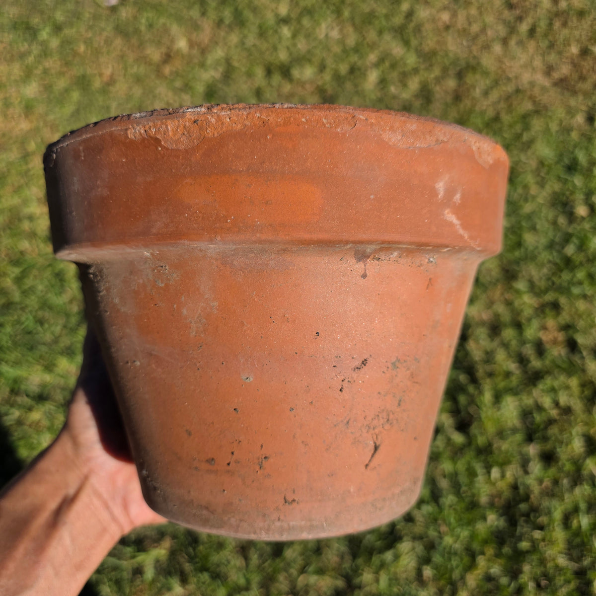 Pair of 2 Vintage ITERRA Terracotta Planter 8" Italian Clay Pots (Made in Italy) (Copy)