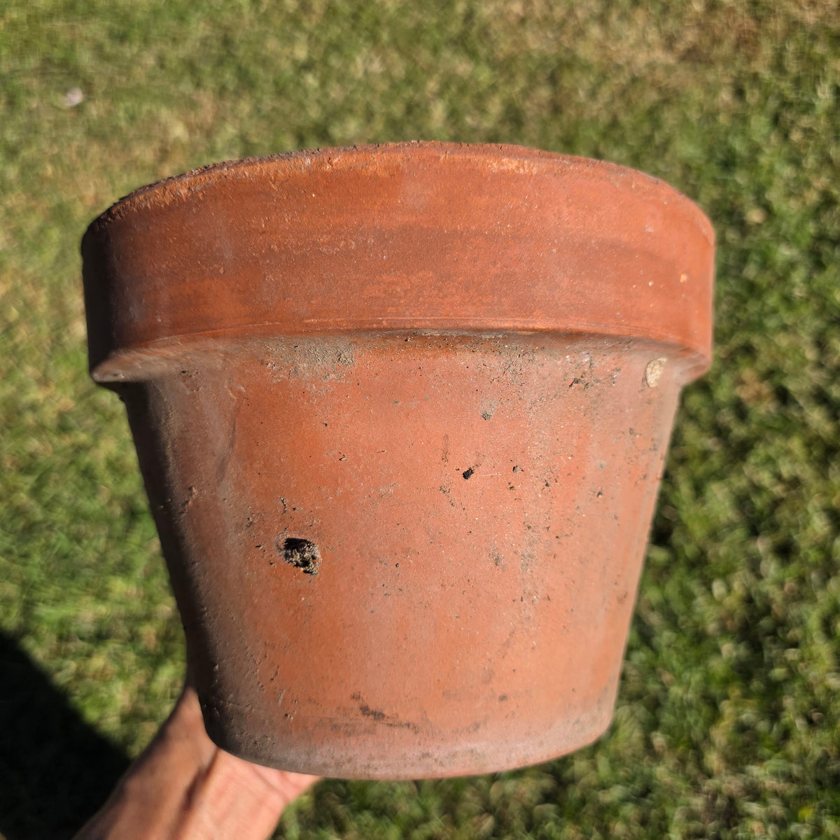 Pair of 2 Vintage ITERRA Terracotta Planter 8" Italian Clay Pots (Made in Italy) (Copy)