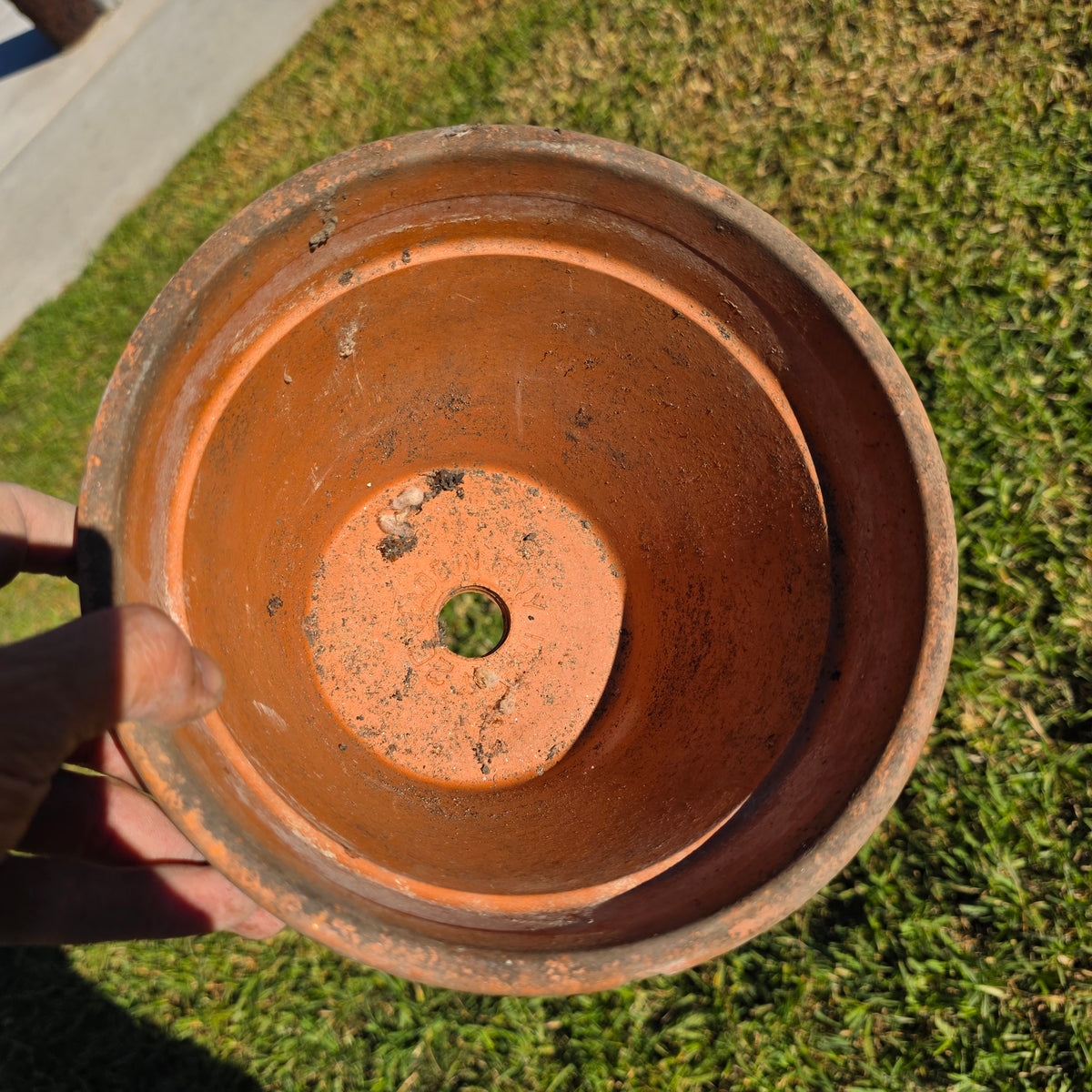 Pair of 2 Vintage ITERRA Terracotta Planter 8" Italian Clay Pots (Made in Italy) (Copy)