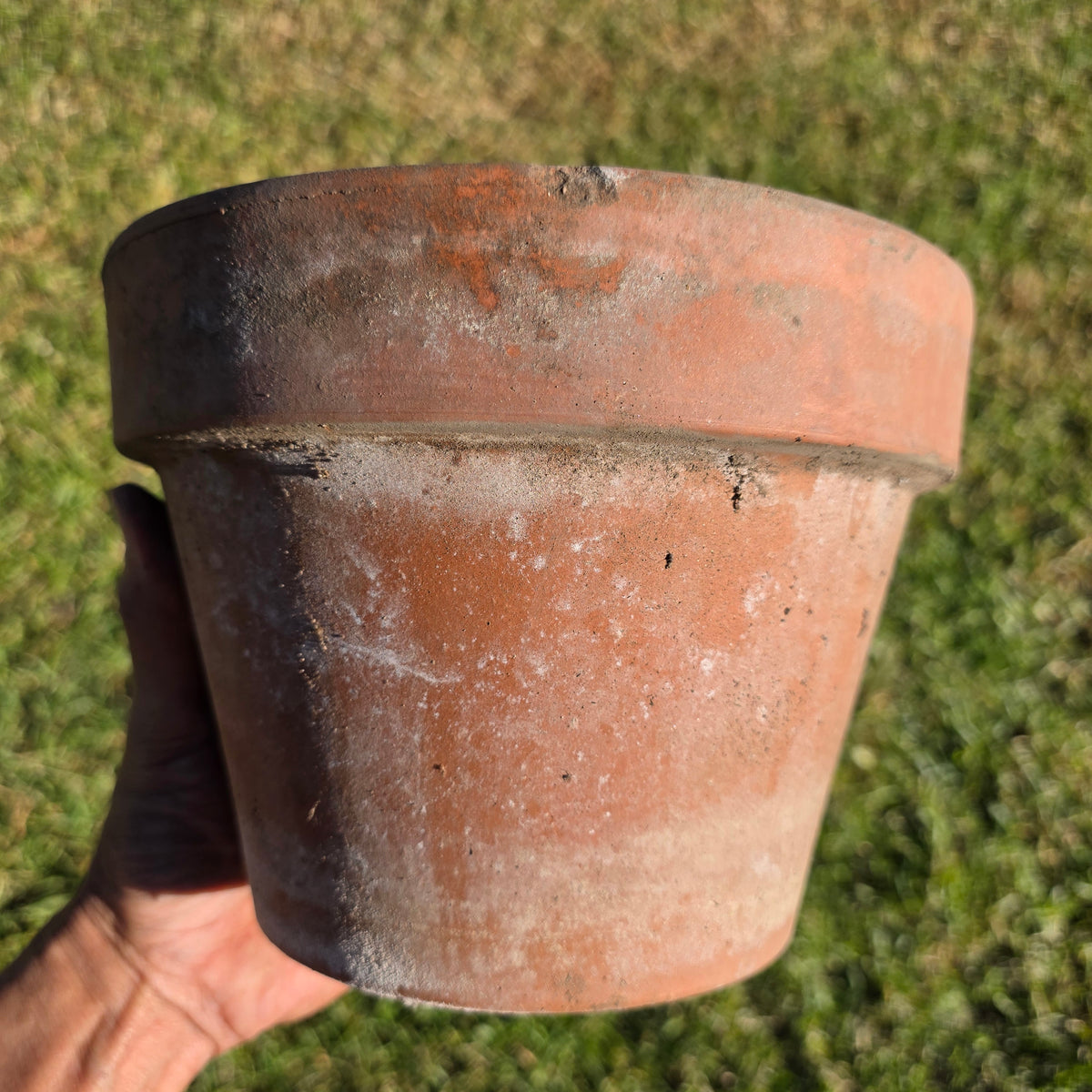 Pair of 2 Vintage ITERRA Terracotta Planter 8" Italian Clay Pots (Made in Italy) (Copy)