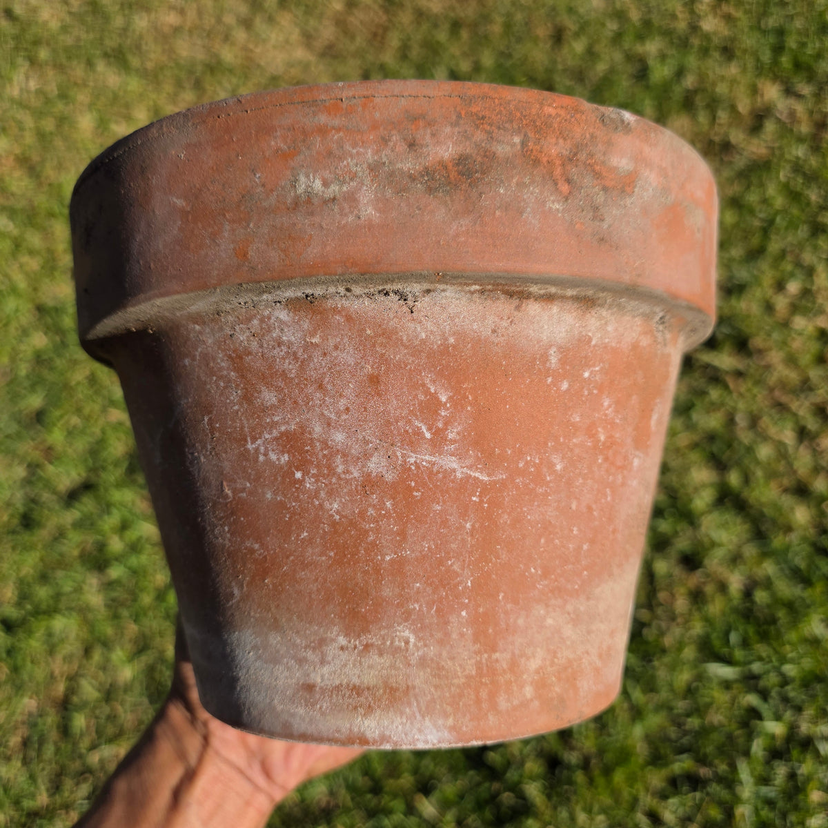 Pair of 2 Vintage ITERRA Terracotta Planter 8" Italian Clay Pots (Made in Italy) (Copy)