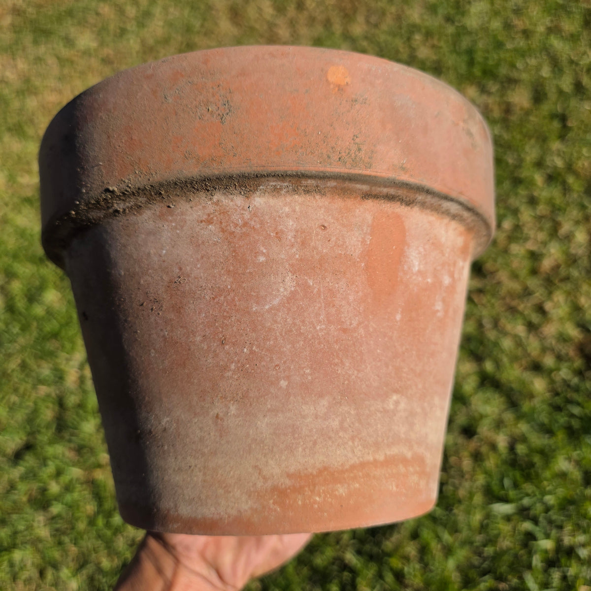 Pair of 2 Vintage ITERRA Terracotta Planter 8" Italian Clay Pots (Made in Italy) (Copy)