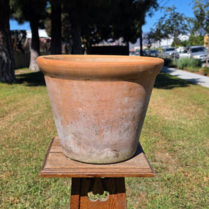 Vintage 13" Terracotta Planter Pot Heavy Duty Clay Garden Flower Mid Century USA