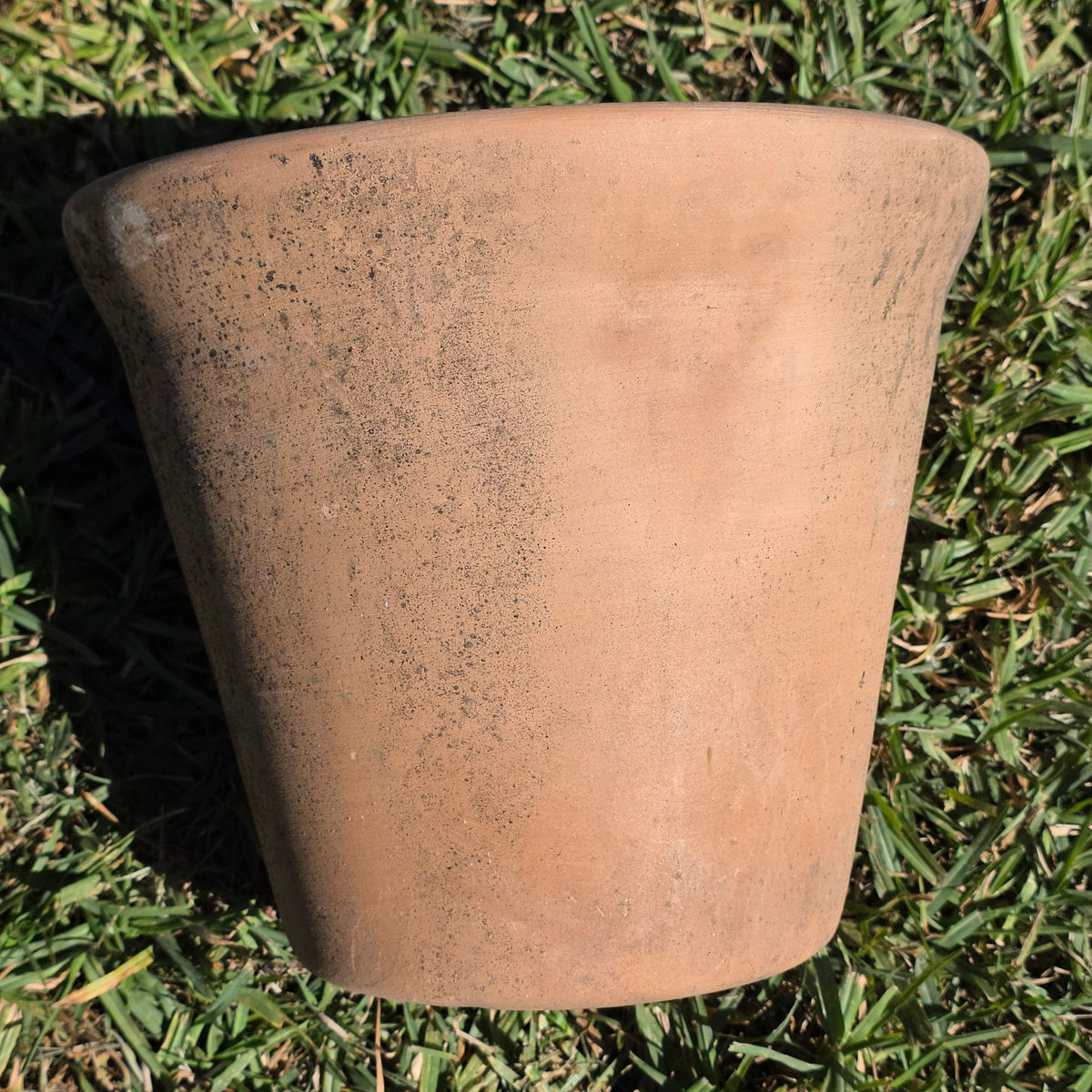 Vintage Terracotta Planter Pot Weathered Clay 10" Flower Rustic Patina Standard