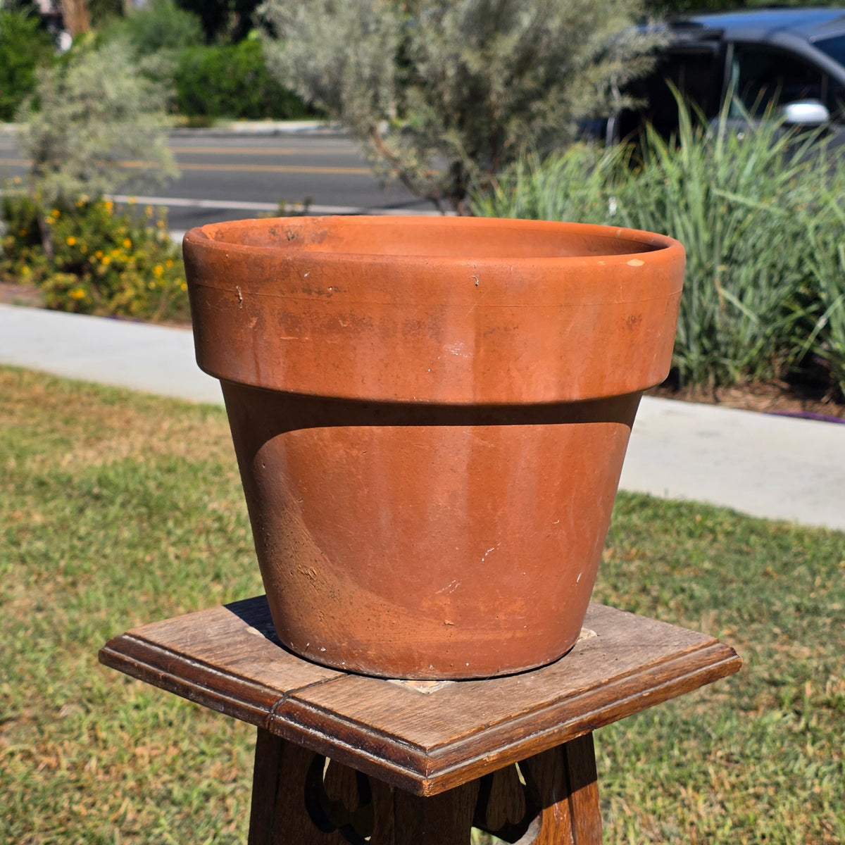 Vintage Terracotta Clay Planter Pot 11" Standard Rim Flower Garden Aged Patina
