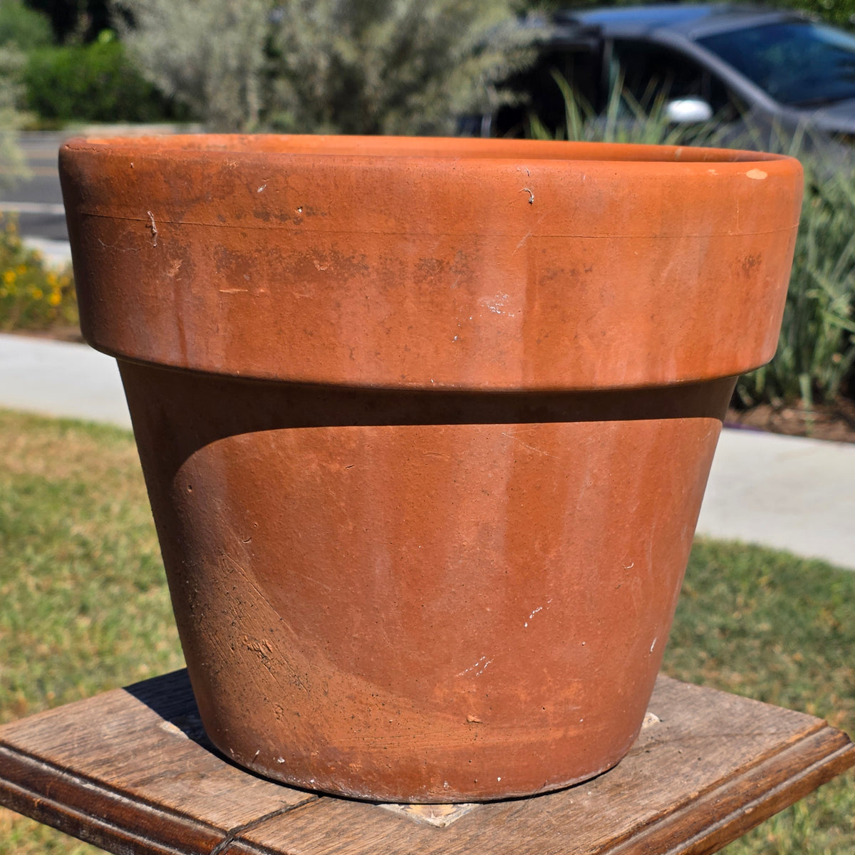 Vintage Terracotta Clay Planter Pot 11" Standard Rim Flower Garden Aged Patina