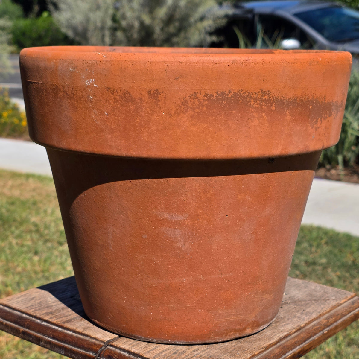 Vintage Terracotta Clay Planter Pot 11" Standard Rim Flower Garden Aged Patina