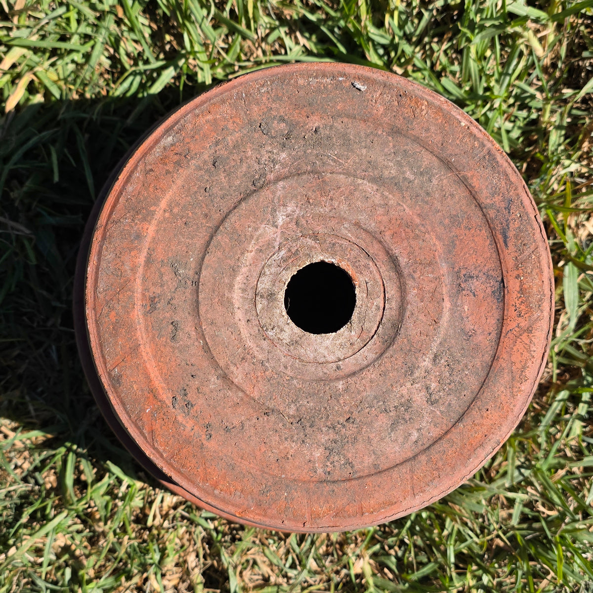 Vintage Terracotta Clay Planter Pot 10" Azalea Squat Low Profile Flower Garden