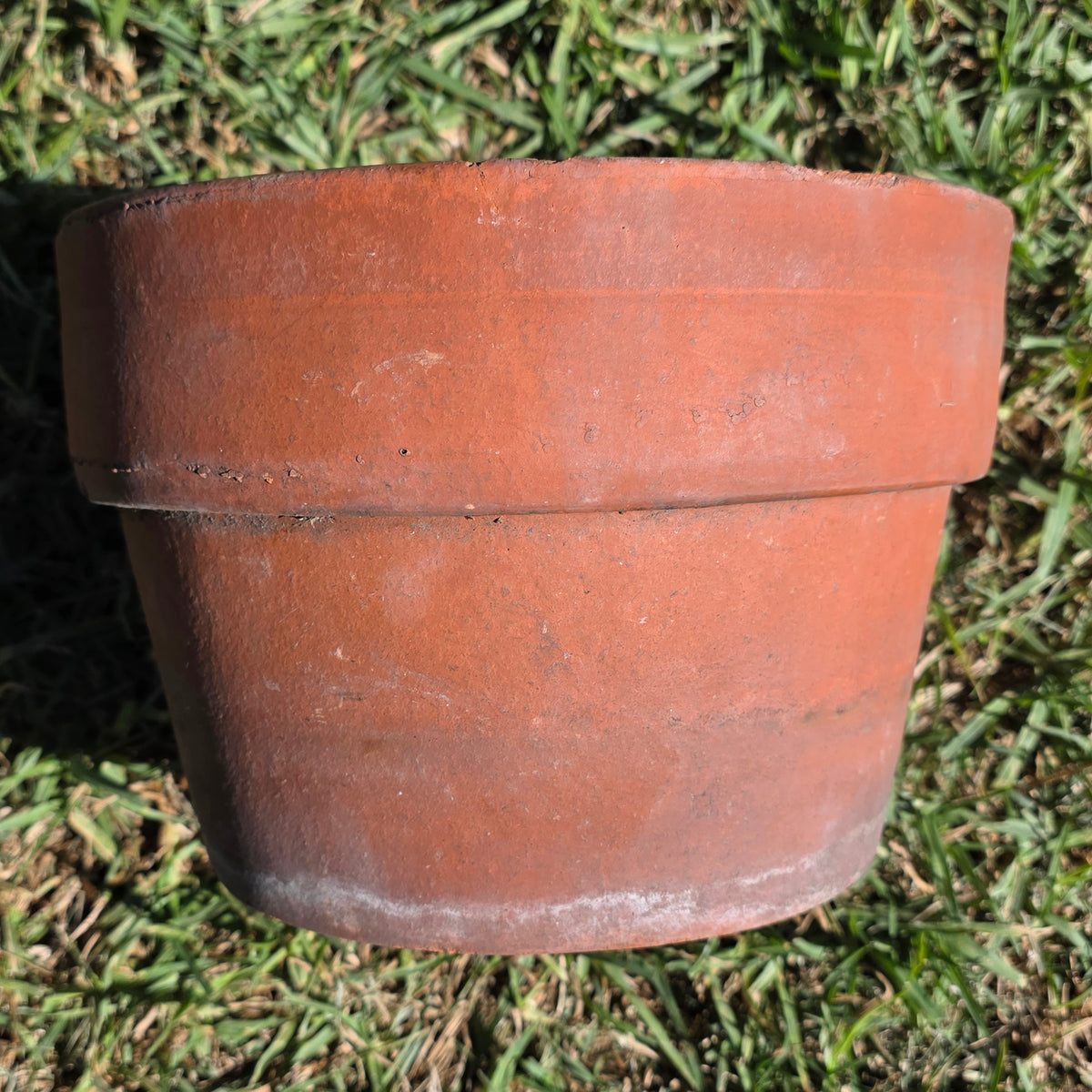 Vintage Terracotta Clay Planter Pot 10" Azalea Squat Low Profile Flower Garden