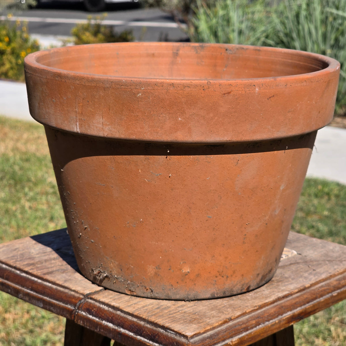 Vintage EV Euganea Vasi Terracotta Planter Pot 10" Made in Italy Clay Flower Age