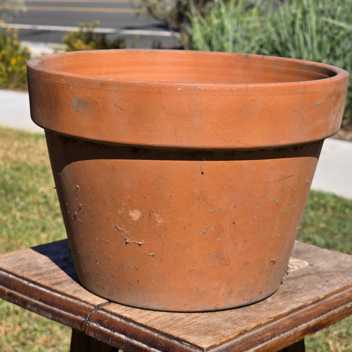 Vintage EV Euganea Vasi Terracotta Planter Pot 10" Made in Italy Clay Flower Age