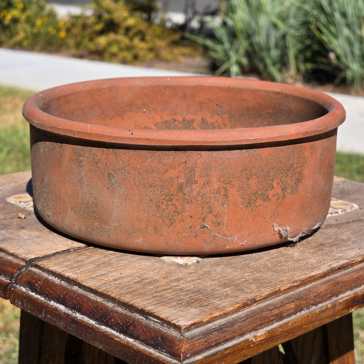 Vintage Terracotta Seed Pan Planter Bowl 7" Clay Bulb Succulent Bonsai Pot