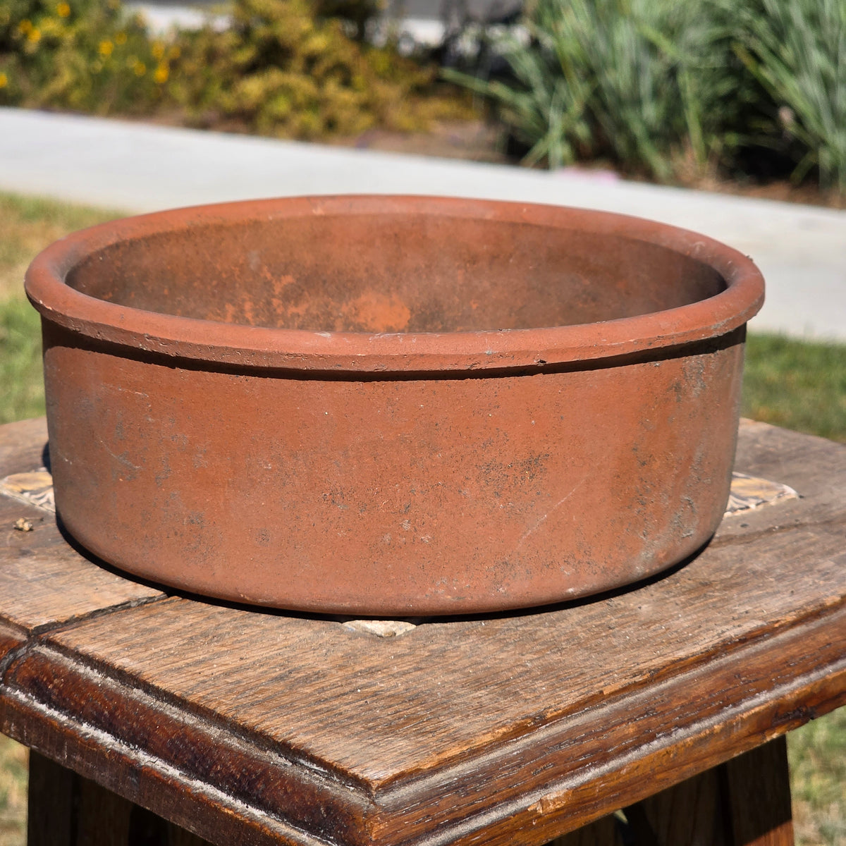 Vintage Terracotta Seed Pan Planter Bowl 7" Clay Bulb Succulent Bonsai Pot