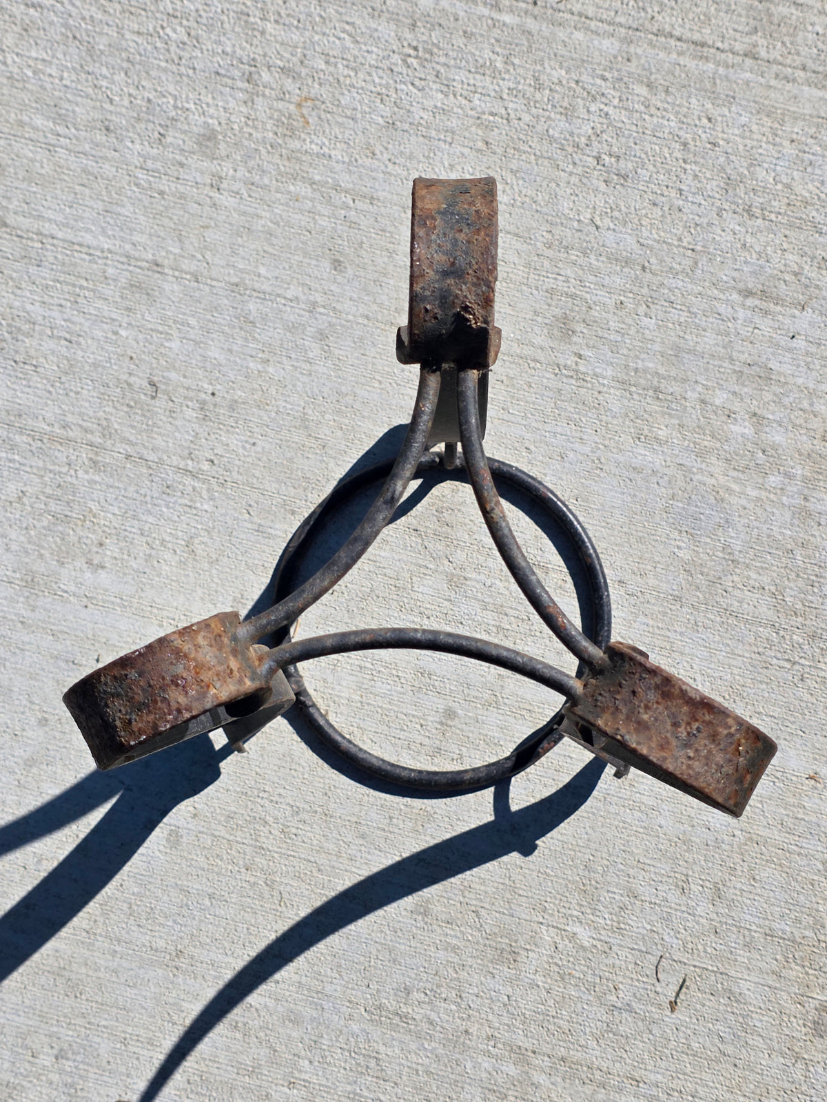Vintage Wrought Iron Plant Stand Spanish Revival Forged Metal Craftsman Patio