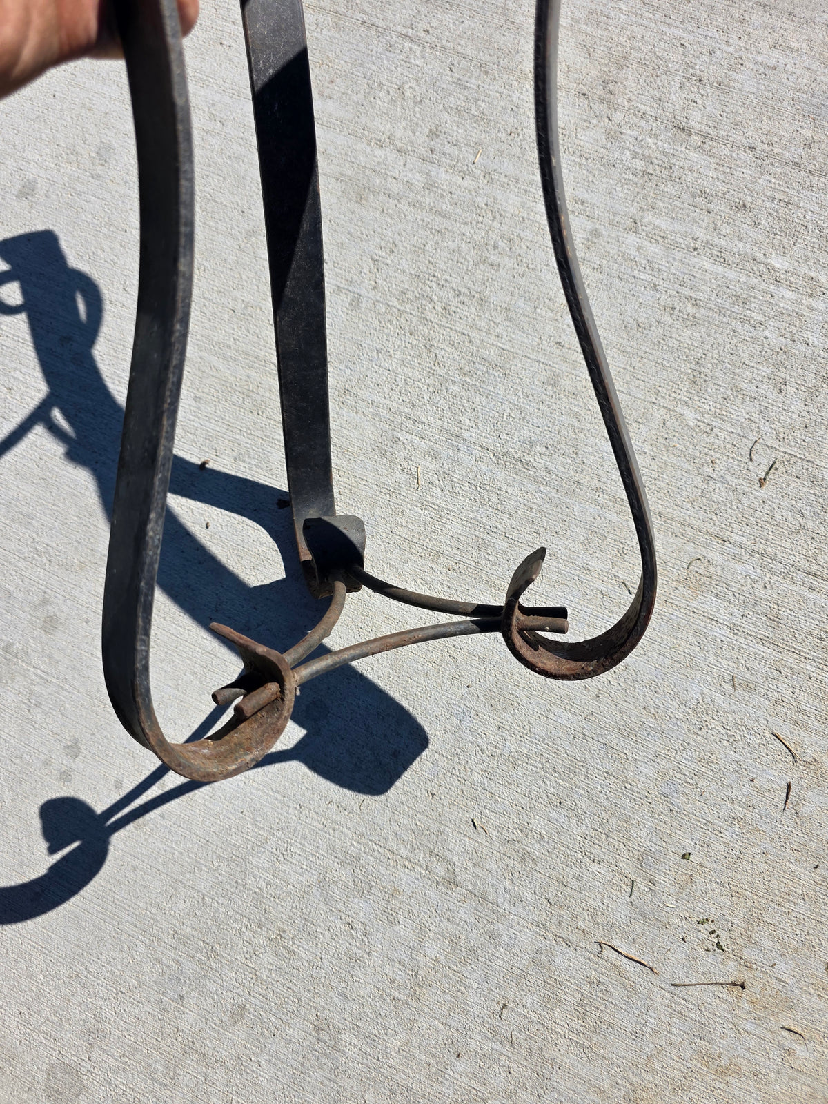 Vintage Wrought Iron Plant Stand Spanish Revival Forged Metal Craftsman Patio