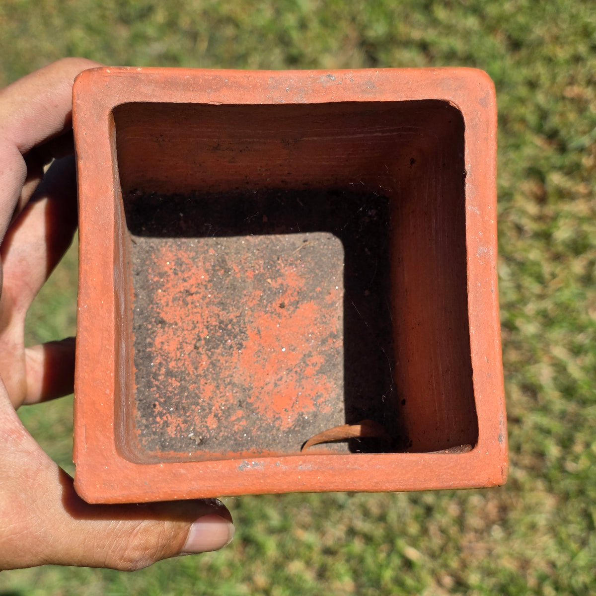 MCM Vintage Bennington Potters 1844 Terracotta Square Planter Cachepot David Gil