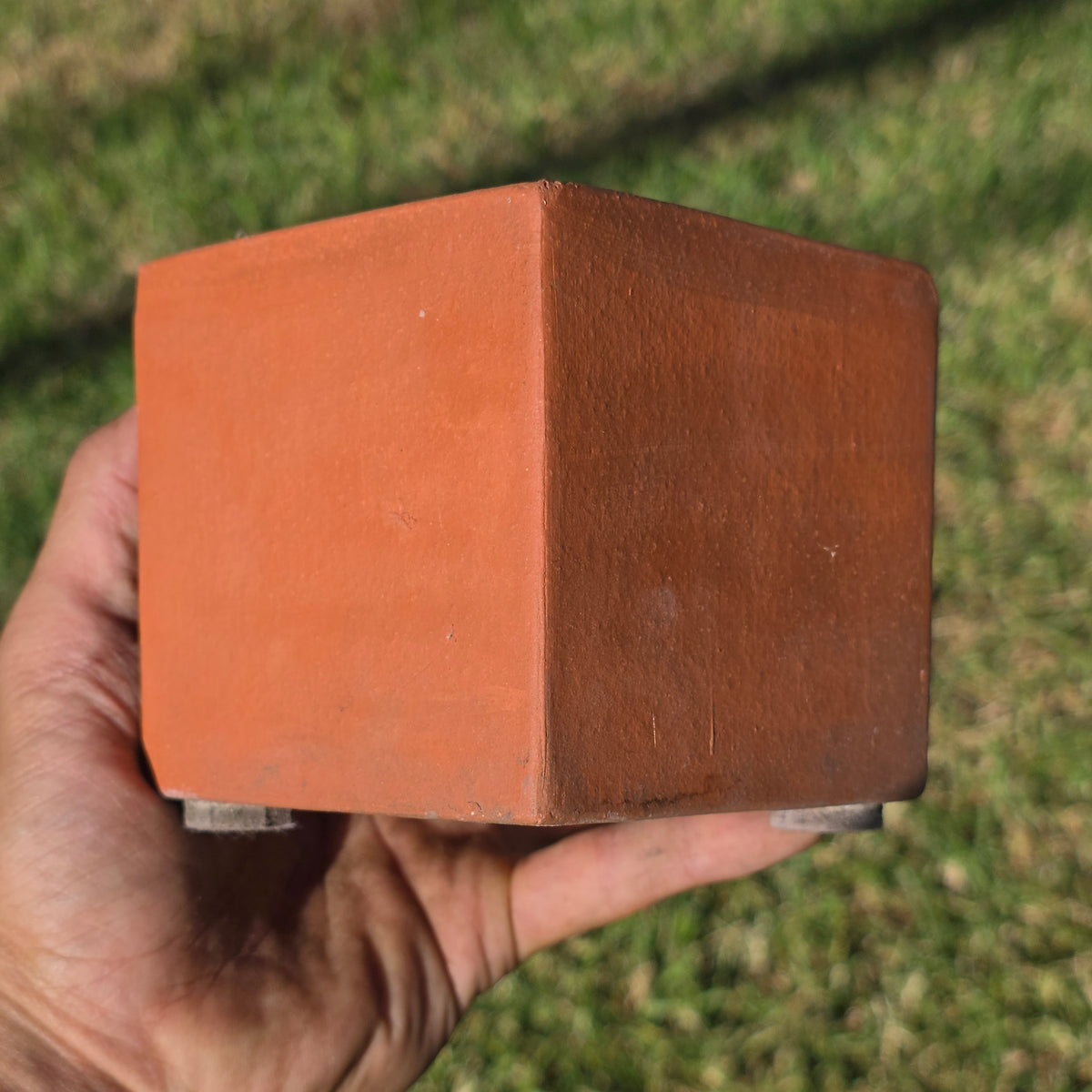 MCM Vintage Bennington Potters 1844 Terracotta Square Planter Cachepot David Gil