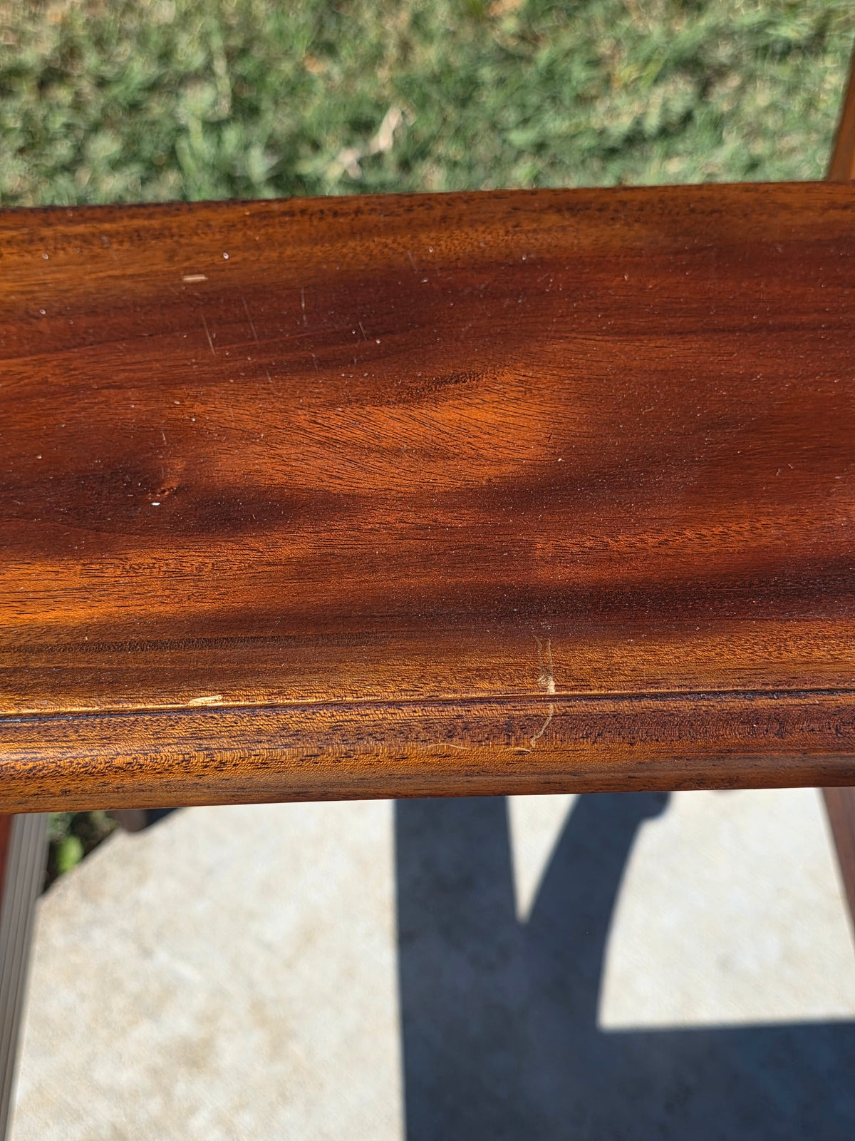 Vintage Mahogany Library Steps 3 Tier Bed Bedside Step Stool Saber Outswept Leg