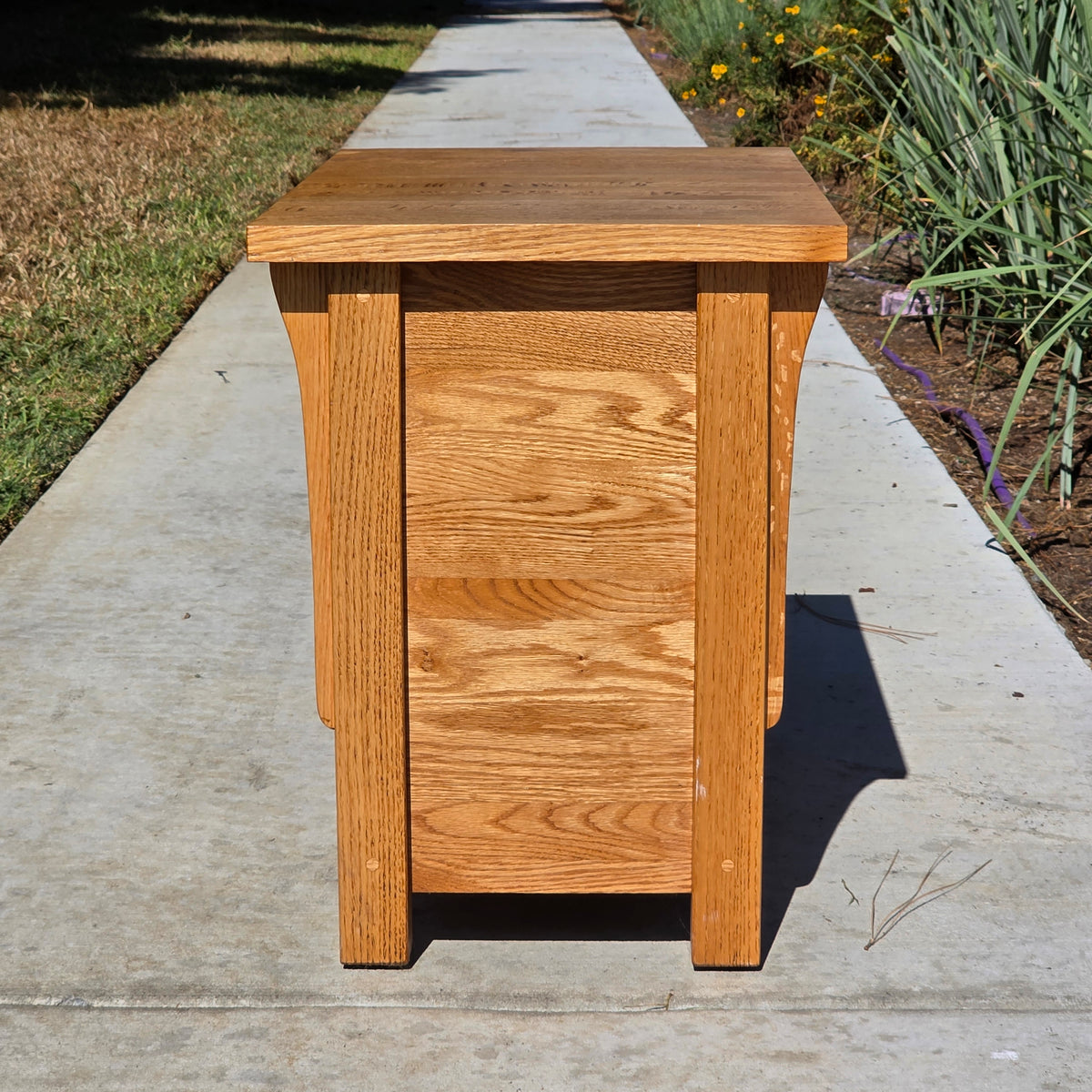 Vtg Trend Manor Mission Oak End Table Arts Crafts Nightstand Cabinet Side 28"