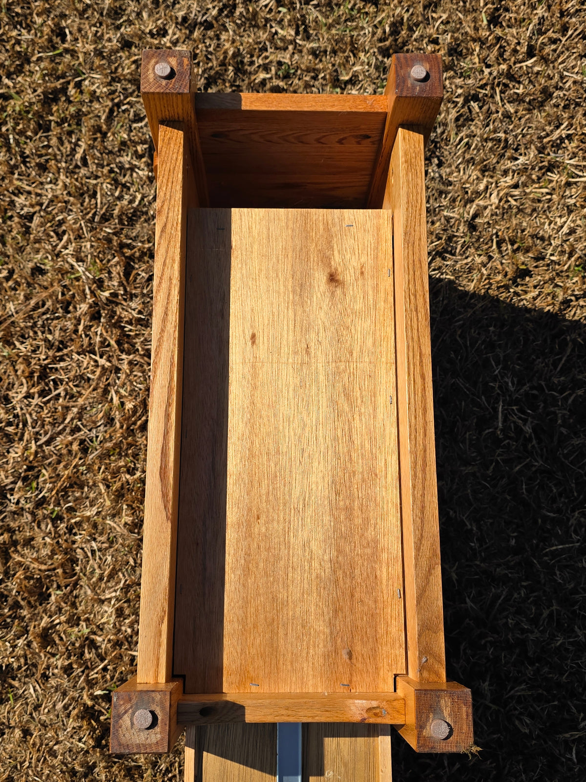 Vtg Trend Manor Mission Oak End Table Arts Crafts Nightstand Cabinet Side 28"